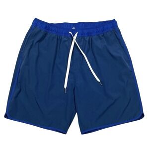 Fair Harbor The Anchor 8" Swim Trunk Mens XXL Blue Drawstring Lined Shorts